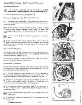1987 Johnson Evinrude "CD" Colt/Junior thru 55 Commercial service repair manual, P/N 507546, Page 186