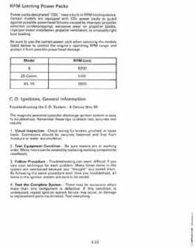 1987 Johnson Evinrude "CD" Colt/Junior thru 55 Commercial service repair manual, P/N 507546, Page 194