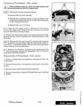 1987 Johnson Evinrude "CD" Colt/Junior thru 55 Commercial service repair manual, P/N 507546, Page 236
