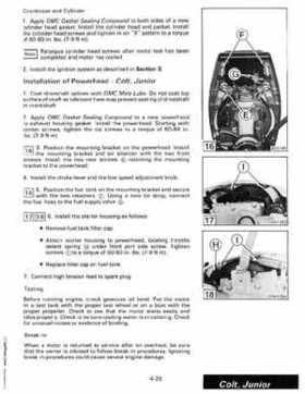1987 Johnson Evinrude "CD" Colt/Junior thru 55 Commercial service repair manual, P/N 507546, Page 241