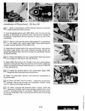 1987 Johnson Evinrude "CD" Colt/Junior thru 55 Commercial service repair manual, P/N 507546, Page 298