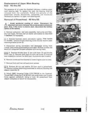 1987 Johnson Evinrude "CD" Colt/Junior thru 55 Commercial service repair manual, P/N 507546, Page 308