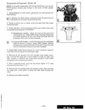 1987 Johnson Evinrude "CD" Colt/Junior thru 55 Commercial service repair manual, P/N 507546, Page 309