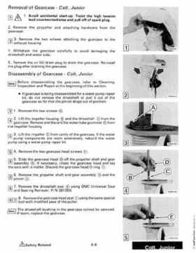 1987 Johnson Evinrude "CD" Colt/Junior thru 55 Commercial service repair manual, P/N 507546, Page 372