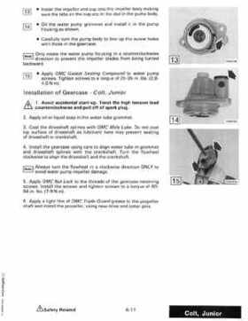 1987 Johnson Evinrude "CD" Colt/Junior thru 55 Commercial service repair manual, P/N 507546, Page 375
