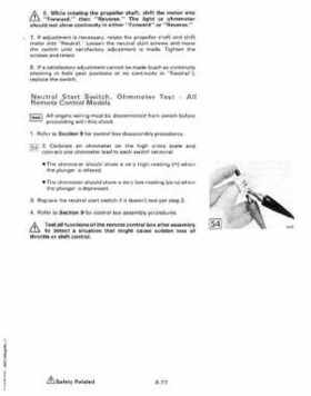 1987 Johnson Evinrude "CD" Colt/Junior thru 55 Commercial service repair manual, P/N 507546, Page 515