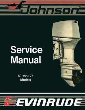 1988 Johnson Evinrude CC 60 thru 75 outboards Service Repair Manual P/N: 507662, Page 1