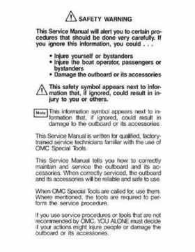 1988 Johnson Evinrude CC 60 thru 75 outboards Service Repair Manual P/N: 507662, Page 2