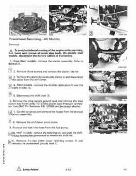 1988 Johnson Evinrude CC 60 thru 75 outboards Service Repair Manual P/N: 507662, Page 161