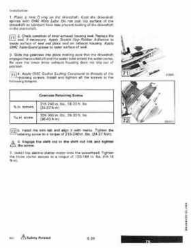 1988 Johnson Evinrude CC 60 thru 75 outboards Service Repair Manual P/N: 507662, Page 250