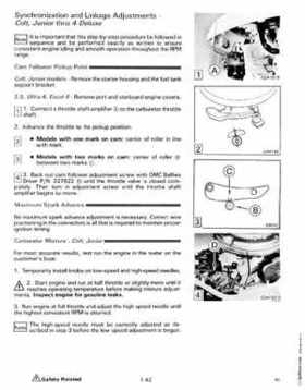 1988 "CC" Colt / Junior thru 8 Models Service Repair Manual, P/N 507659, Page 67