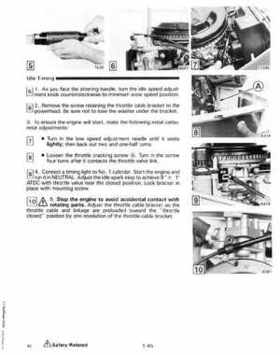 1988 "CC" Colt / Junior thru 8 Models Service Repair Manual, P/N 507659, Page 70