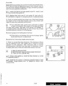 1988 "CC" Colt / Junior thru 8 Models Service Repair Manual, P/N 507659, Page 104