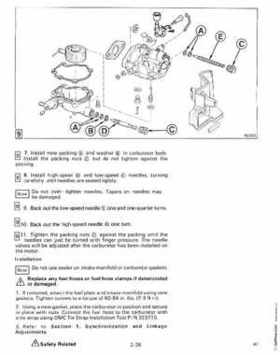 1988 "CC" Colt / Junior thru 8 Models Service Repair Manual, P/N 507659, Page 105