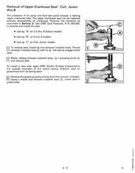 1988 "CC" Colt / Junior thru 8 Models Service Repair Manual, P/N 507659, Page 181