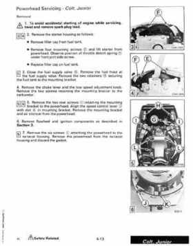 1988 "CC" Colt / Junior thru 8 Models Service Repair Manual, P/N 507659, Page 182