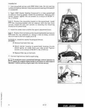 1988 "CC" Colt / Junior thru 8 Models Service Repair Manual, P/N 507659, Page 186
