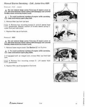 1988 "CC" Colt / Junior thru 8 Models Service Repair Manual, P/N 507659, Page 270