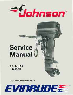 1989 Johnson Evinrude "CE" 9.9 thru 30 Service Repair Manual, P/N 507754, Page 1