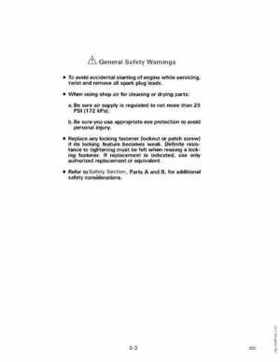 1989 Johnson Evinrude "CE" 9.9 thru 30 Service Repair Manual, P/N 507754, Page 218