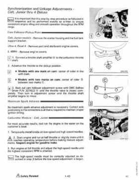 1989 Johnson Evinrude "CE" Colt/Junior thru 8 Service Repair Manual, P/N 507753, Page 48