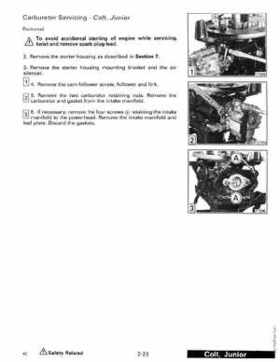 1989 Johnson Evinrude "CE" Colt/Junior thru 8 Service Repair Manual, P/N 507753, Page 83