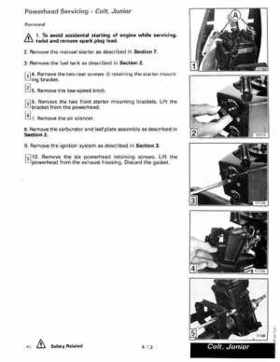 1989 Johnson Evinrude "CE" Colt/Junior thru 8 Service Repair Manual, P/N 507753, Page 156
