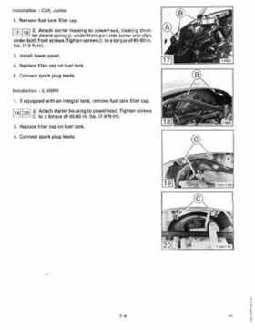 1989 Johnson Evinrude "CE" Colt/Junior thru 8 Service Repair Manual, P/N 507753, Page 250