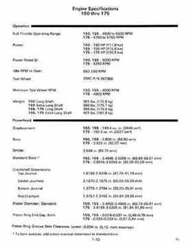 1989 Johnson/Evinrude Outboards 88 thru 110 150 thru 175 models Service RepaIr Manual P/N 507757, Page 16