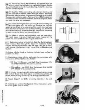 1989 Johnson/Evinrude Outboards 88 thru 110 150 thru 175 models Service RepaIr Manual P/N 507757, Page 174