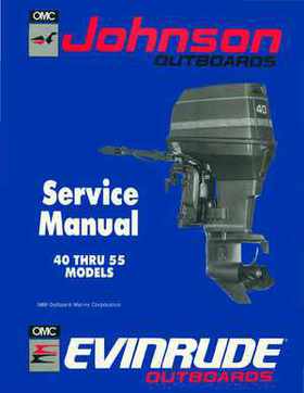 1990 Johnson Evinrude "ES" 40 thru 55 Service Repair Manual, P/N 507872, Page 1