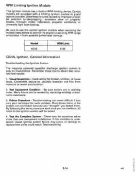 1990 Johnson Evinrude "ES" 40 thru 55 Service Repair Manual, P/N 507872, Page 112