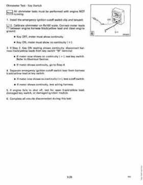 1990 Johnson Evinrude "ES" 40 thru 55 Service Repair Manual, P/N 507872, Page 124
