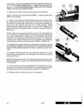 1990 Johnson Evinrude "ES" 40 thru 55 Service Repair Manual, P/N 507872, Page 220