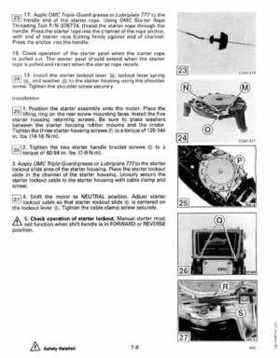 1990 Johnson Evinrude "ES" 40 thru 55 Service Repair Manual, P/N 507872, Page 235