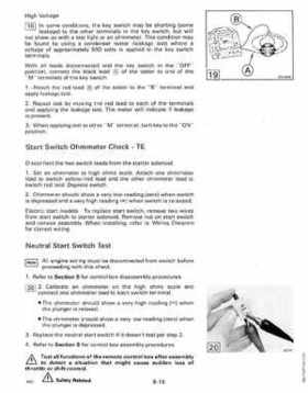 1990 Johnson Evinrude "ES" 40 thru 55 Service Repair Manual, P/N 507872, Page 250