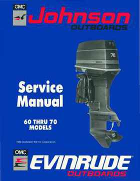 1990 Johnson Evinrude "ES" 60 thru 70 Service Repair Manual, P/N 507873, Page 1