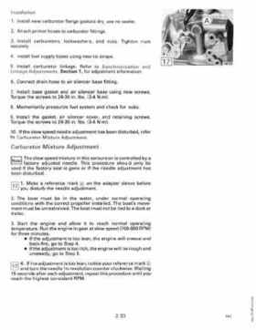 1990 Johnson Evinrude "ES" 60 thru 70 Service Repair Manual, P/N 507873, Page 87