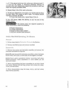 1990 Johnson Evinrude "ES" 60 thru 70 Service Repair Manual, P/N 507873, Page 88