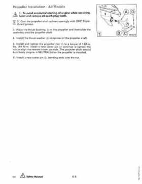 1990 Johnson Evinrude "ES" 60 thru 70 Service Repair Manual, P/N 507873, Page 185