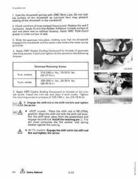 1990 Johnson Evinrude "ES" 60 thru 70 Service Repair Manual, P/N 507873, Page 203