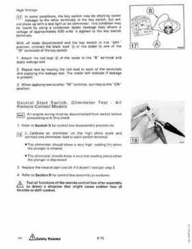 1990 Johnson Evinrude "ES" 60 thru 70 Service Repair Manual, P/N 507873, Page 225