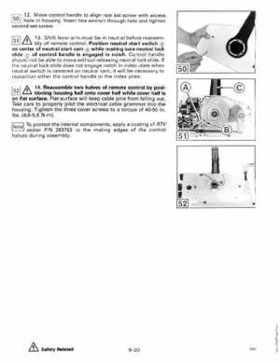 1990 Johnson Evinrude "ES" 60 thru 70 Service Repair Manual, P/N 507873, Page 255