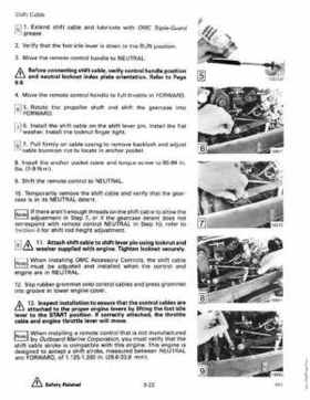 1990 Johnson Evinrude "ES" 60 thru 70 Service Repair Manual, P/N 507873, Page 257