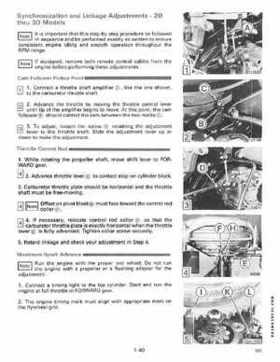 1990 Johnson Evinrude "ES" 9.9 thru 30 Service Repair Manual, P/N 507871, Page 47