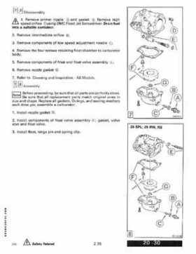 1990 Johnson Evinrude "ES" 9.9 thru 30 Service Repair Manual, P/N 507871, Page 89