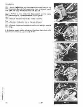 1990 Johnson Evinrude "ES" 9.9 thru 30 Service Repair Manual, P/N 507871, Page 91