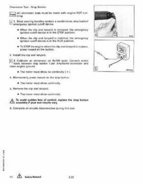 1990 Johnson Evinrude "ES" 9.9 thru 30 Service Repair Manual, P/N 507871, Page 121