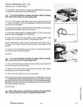 1990 Johnson Evinrude "ES" 9.9 thru 30 Service Repair Manual, P/N 507871, Page 266