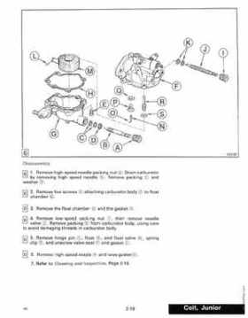 1990 Johnson Evinrude "ES" Colt/Junior thru 8 Service Repair Manual, P/N 507870, Page 74